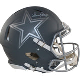 Tony Dorsett Autographed Dallas Cowboys Authentic Slate Helmet Beckett 56480