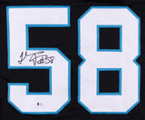 Thomas Davis Sr. Signed Carolina Panthers Jersey (Beckett COA) 3xPro Bowl L.B.