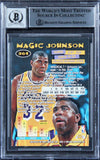 Lakers Magic Johnson Signed 1995 Stadium Club #361 Card Auto 10! BAS Slabbed 2
