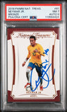 Neymar Jr Signed 2018 Panini National Treasures Bronze /25 - PSA 7 AUTO 10