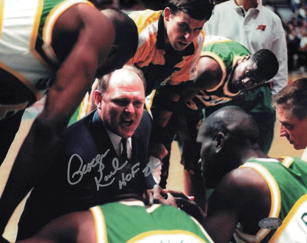 George Karl Autographed Signed 8x10 Photo Seattle Supersonics MCS Holo #87296