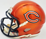 MONTEZ SWEAT AUTOGRAPHED CHICAGO BEARS FLASH ORANGE SPEED MINI HELMET JSA 232850