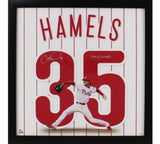 Cole Hamels Signed Philadelphia Phillies Framed 18x18 MLB Print with "Hollywood"