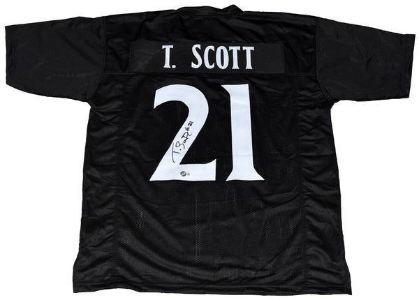 TYLER SCOTT AUTOGRAPHED CINCINNATI BEARCATS #21 BLACK JERSEY BECKETT