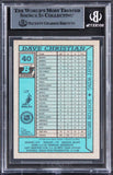 Bruins Dave Christian Authentic Signed 1990 Bowman #40 Card BAS Slabbed