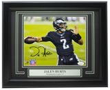 Jalen Hurts Signed Framed Philadelphia Eagles 8x10 Football Photo JSA