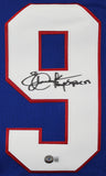 SMU Eric Dickerson "Pony Express" Authentic Signed Blue Jersey BAS Witnessed 2