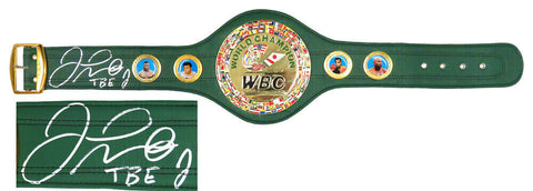 Floyd Mayweather Jr. Signed WBC World Championship Green Boxing Belt w/TBE - SS
