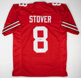 Cade Stover Signed Ohio State Buckeyes Red Jersey (Beckett) Houston Texans T.E.