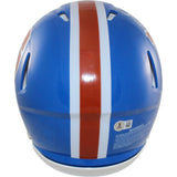 John Elway Autographed Denver Broncos Authentic TB Helmet Beckett Witness 55248