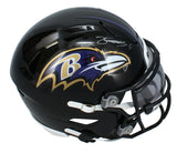 Zay Flowers Autographed Baltimore Ravens Mid-Size Speedflex MIDI Helmet Beckett