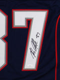 Rob Gronkowski Signed New England Custom Navy Jersey