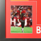 Bucky Irving Signed Tampa Bay Buccaneers 35x43 Framed Jersey (Beckett) R.B.