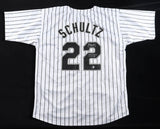 Noah Schultz MLB Debut 4 14 26 Signed Chicago White Sox Pstriped Jersey /Beckett