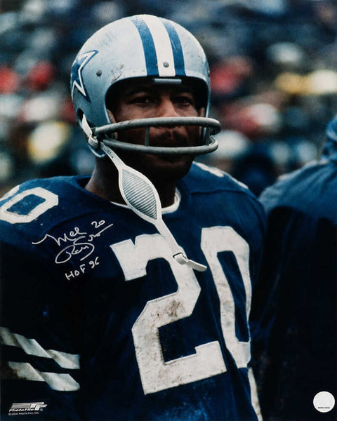 Mel Renfro Signed Cowboys Blue Jersey Close Up 16x20 Photo w/HOF -(SCHWARTZ COA)
