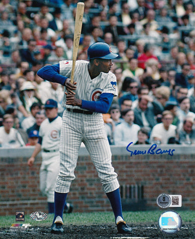 Ernie Banks Signed Chicago Cubs 8x10 Photo (Beckett) 512 Home Runs / Mr Cub