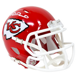 Patrick Mahomes Kansas City Chiefs Signed Riddell Speed Mini Helmet BAS Beckett