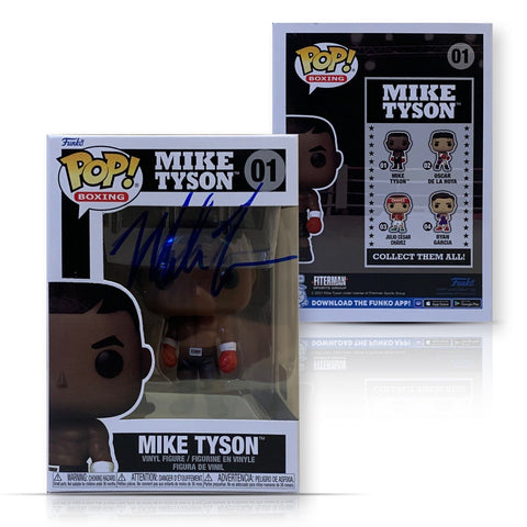 Mike Tyson Autographed Boxing Signed Funko Pop 01 JSA COA