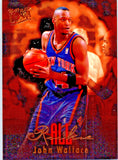 John Wallace Signed New York Knicks Jersey (JSA) 1996 1st Round NBA Draft Pck
