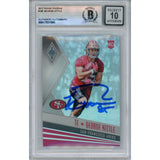 George Kittle Autographed 2017 Panini Phoenix #195 10 auto Card Beckett 42383