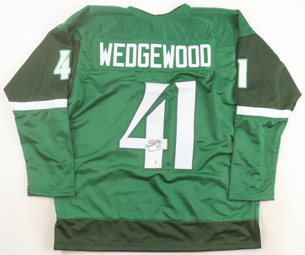 Scott Wedgewood Signed Colorado Avalanche St. Pattys Day Jersey (Beckett) Goalie