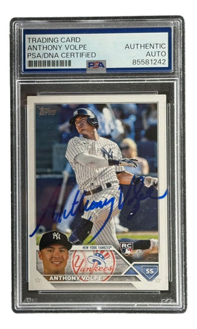 Anthony Volpe Signed 2023 Topps #460 New York Yankees Rookie Card PSA