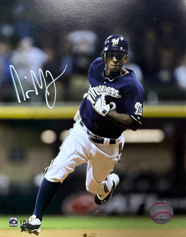 NYJER MORGAN - Milwaukee Brewers - Signed 8x10 Photo #4 AUTO