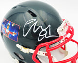 CHEVY CHASE AUTOGRAPHED CHRISTMAS VACATION BLACK MINI HELMET BECKETT 232845