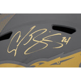 Champ Bailey Autographed/Signed Denver Broncos F/S Slate Helmet Beckett 48648