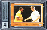 Larry Bird & Magic Johnson Signed 1993 Hoops Gold #MB1 Card Auto 10! BAS Slabbed