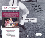 Dante Lavelli HOF Autographed B/W 8x10 Photo Cleveland Browns JSA