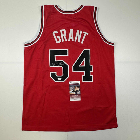 Autographed/Signed Horace Grant Chicago Red Basketball Jersey JSA COA
