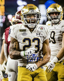 Kyren Williams Signed Notre Dame Fighting Irish 8x10 Celebrate Photo BAS