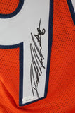 Derek Wolfe Autographed Broncos Custom Orange Jersey w/ Inscription JSA COA