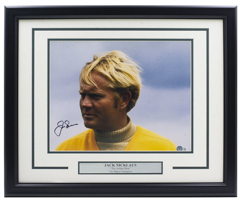 Jack Nicklaus Signed Framed 11x14 Golf Photo BAS LOA AB51361