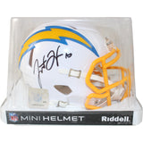 Justin Herbert Autographed/Signed Los Angeles Chargers Mini Helmet Beckett 59173