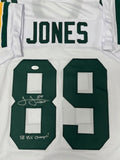 Packers JAMES JONES Signed Custom Replica Green Jersey AUTO w/ XLV Champs - JSA