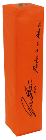 Jack Sanborn Signed BSN Football Endzone Pylon w/Monsters of the Midway (SS COA)