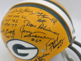 Super Bowl I Champions Packers Team Autographed Yellow Full Size Helmet With Sig
