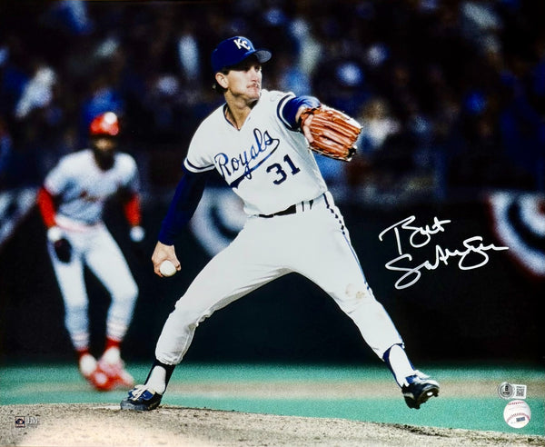 BRET SABERHAGEN - Kansas City Royals MLB - Signed 16x20 Photo #1 AUTO - BAS