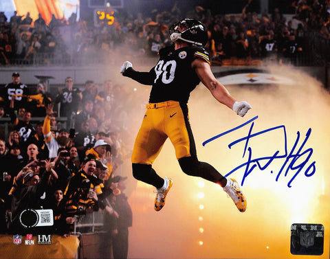 TJ Watt Autographed/Signed Pittsburgh Steelers 8x10 Photo Beckett 43680