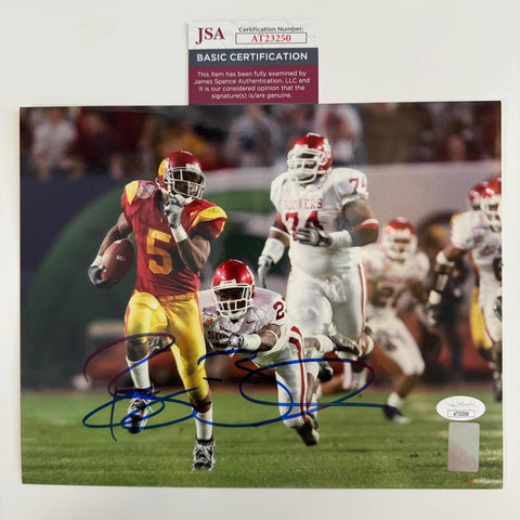 Autographed/Signed Reggie Bush USC Trojans 8x10 College Football Photo JSA COA