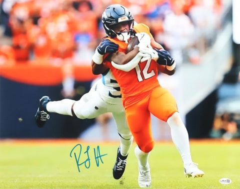 RJ Harvey Signed Denver Broncos 16"x 20" Photo (JSA) Ex-UCF Knights Running Back