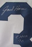 Jack Ham Signed/Autographed White Custom Football Jersey Penn State TSE 198314