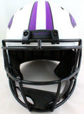 Ray Lewis Autographed Baltimore Ravens Lunar Speed Helmet- Beckett W *Purple