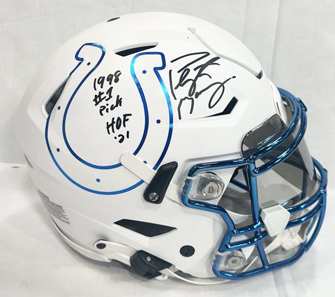 Peyton Manning Signed Speed Flex Colts FS Helmet #1 Pick HOF Auto Fanatics COA