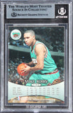 Grizzlies Mike Bibby Signed 1998 Skybox Molten Metal #132 Rookie Card BAS Slab