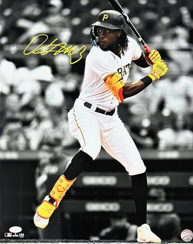 Oneil Cruz Pittsburgh Pirates Signed Yellow Ink Spotlight 16x20 Photo JSA