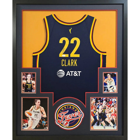 Caitlin Clark Autographed Signed Framed Indiana Fever Jersey JSA