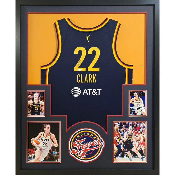 Caitlin Clark Autographed Signed Framed Indiana Fever Jersey JSA